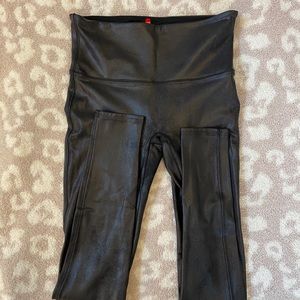 SPANX FAUX LEATHER LEGGINGS